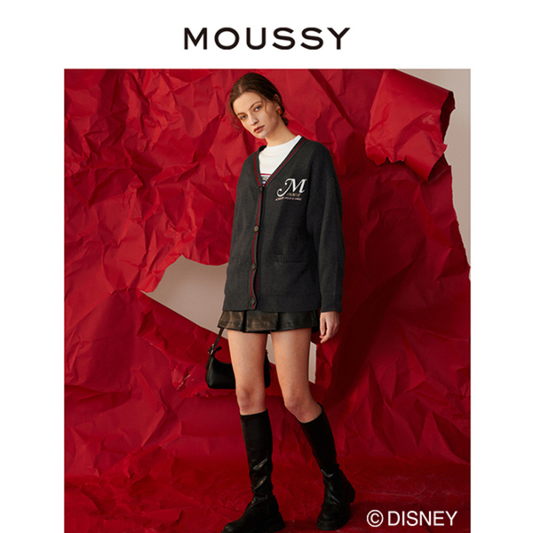 MOUSSY  迪士尼合作款23兔年限定印花设计针织开衫028FAY70-5020 - 图1