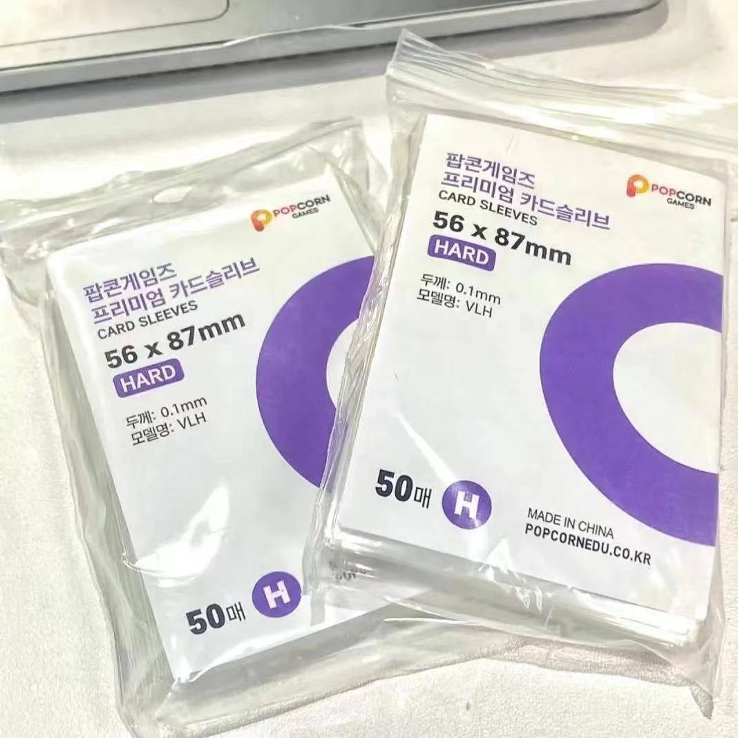 韩国爆米花卡膜卡套高透平口加厚拍立得照片收纳专辑小卡保护套 - 图1