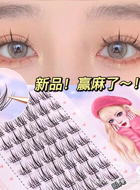 升级款～太阳花睫毛懒人睫三部曲分段a型仙子毛自然款仿真假睫毛