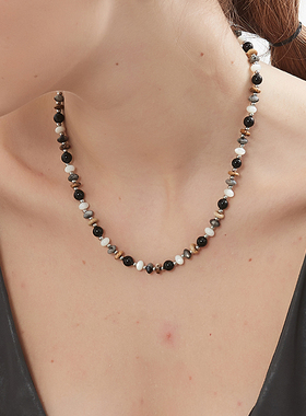 小众美拉德项链KITSH天然石女