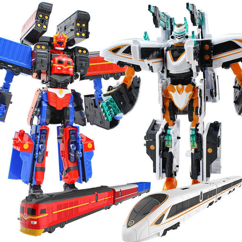 灵动创想正版变形列车超人金刚DF4B型内燃机车儿童三合体玩具套装,淘宝优惠券,粉丝福利购,淘宝优惠卷