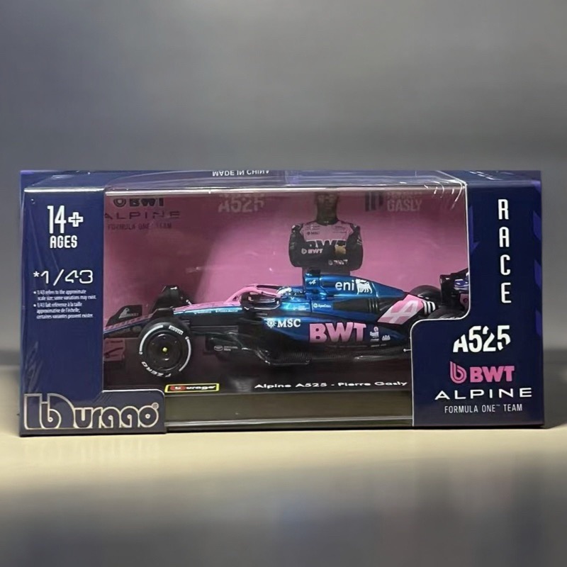 比美高1:43阿尔派A525 F1车模 加斯利 2025 一级方程式赛车模型 - 图1