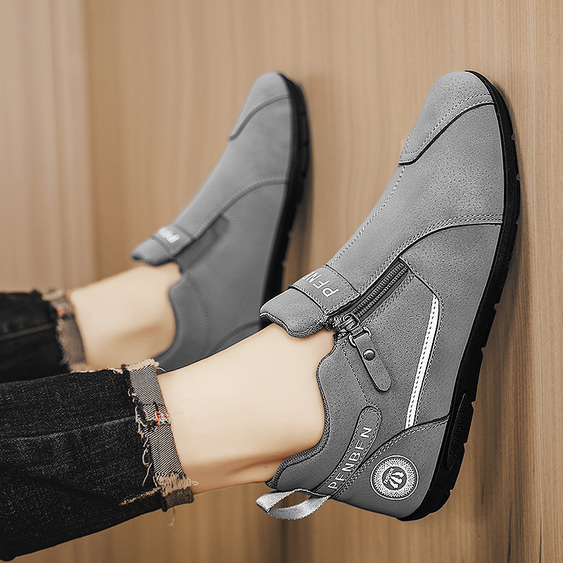 豆豆鞋男鞋冬季运动休闲公务一脚蹬懒人鞋软底防滑开车专用乐福鞋,淘宝优惠券,粉丝福利购,淘宝优惠卷