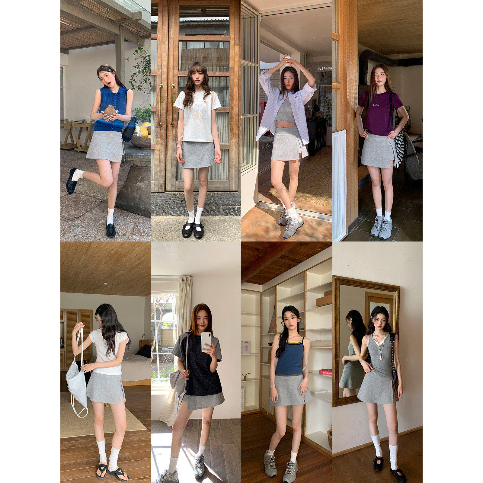 你好卡农 复古网球运动风半身裙女夏季新款小个子a字开叉包臀短裙,淘宝优惠券,粉丝福利购,淘宝优惠卷