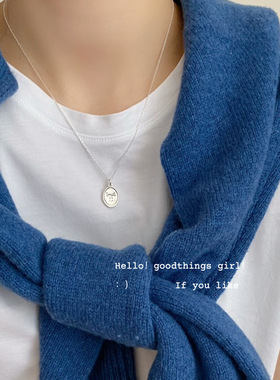 项链配饰简约项链925银女