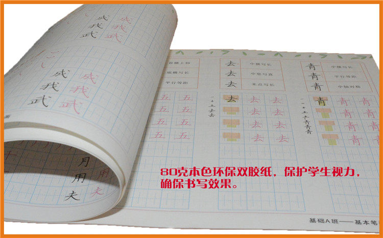 写好规范字教程全套6本 中小学生硬笔书法字帖教材6本套装 基础班提高班培训机构教材 规范汉字书写练字教程 钢笔铅笔字基础楷书