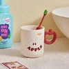 Cartoon fruit plastic cup, thickened toothbrushing cup, plastic wash cup, cute baby good-looking mouthwash cup