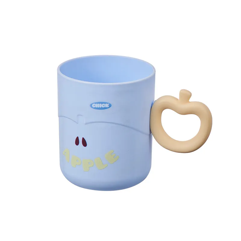 Cartoon fruit plastic cup, thickened toothbrushing cup, plastic wash cup, cute baby good-looking mouthwash cup