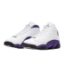 Los Angeles Air Jordan 13 AJ13 Lakers Giày màu trắng tím Lakers LA 414571-105 - Giày bóng rổ Giày bóng rổ