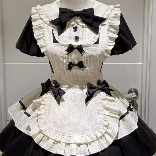 女仆装日系cos可爱学生女装大佬连衣裙萝莉塔女佣套装二次元服装 - 图2