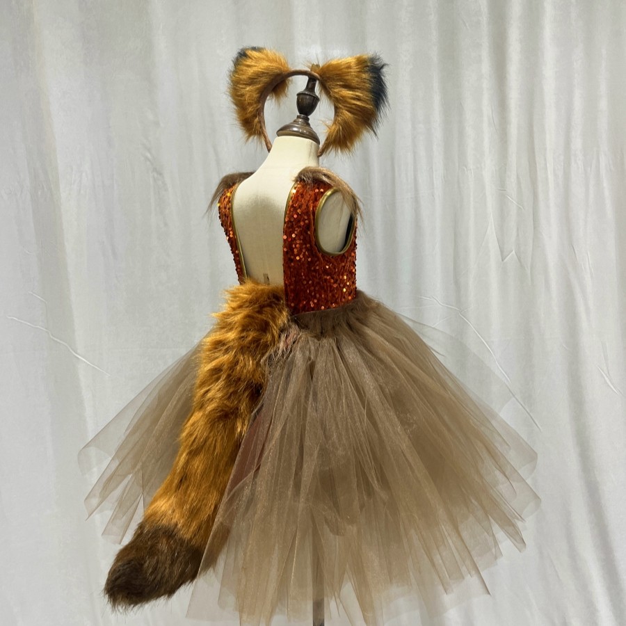 狐狸演出服浪浪山亲子礼服定制疯狂动物城女童影楼动物公主连衣裙,淘宝优惠券,粉丝福利购,淘宝优惠卷