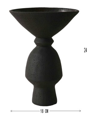 现代轻奢异形陶瓷花瓶家居样板间民宿客厅茶几设计师哑光花器摆件