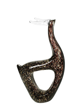 现代简约创意手工玻璃小鸟动物摆件样板间客厅书房书架玄关软装饰