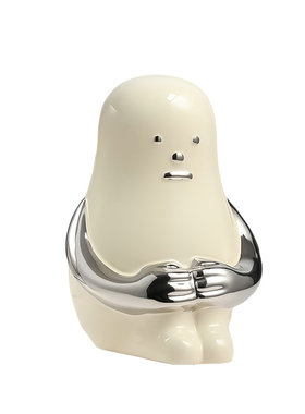 样板房现代创意极简人形陶瓷摆件电视柜售楼处家居艺术装饰工艺品