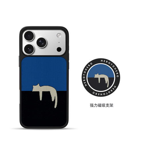 慵懒小猫 适用苹果小米手机壳17promax磁吸iPhone16新款原创15小众INS风14高级13简约个性12超好看独特手机壳 - 图0
