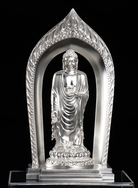 阿弥陀佛纯银纯银镀金东林大佛