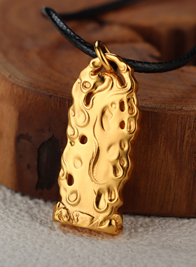 纯银不动明王吊坠饰品挂饰项链