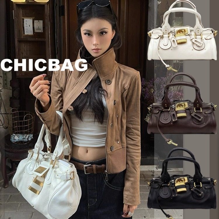 明星同款中古帕丁顿包千禧复古做旧锁头包时尚通勤网红单肩手提包,淘宝优惠券,粉丝福利购,淘宝优惠卷