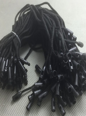 高档吊牌绳子弹头挂绳蜡涤纶棉绳