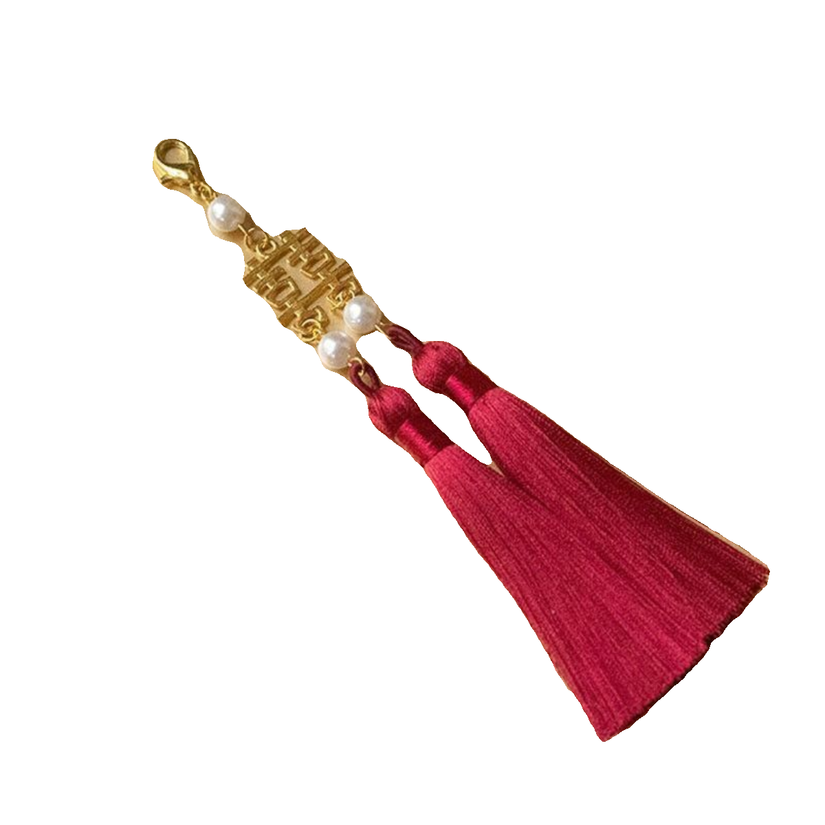 双喜珍珠红色新娘结婚包扇子配件挂饰装饰中国风秀禾装饰挂坠饰品,淘宝优惠券,粉丝福利购,淘宝优惠卷