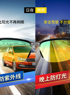 偏光太阳镜男士日夜两用复古