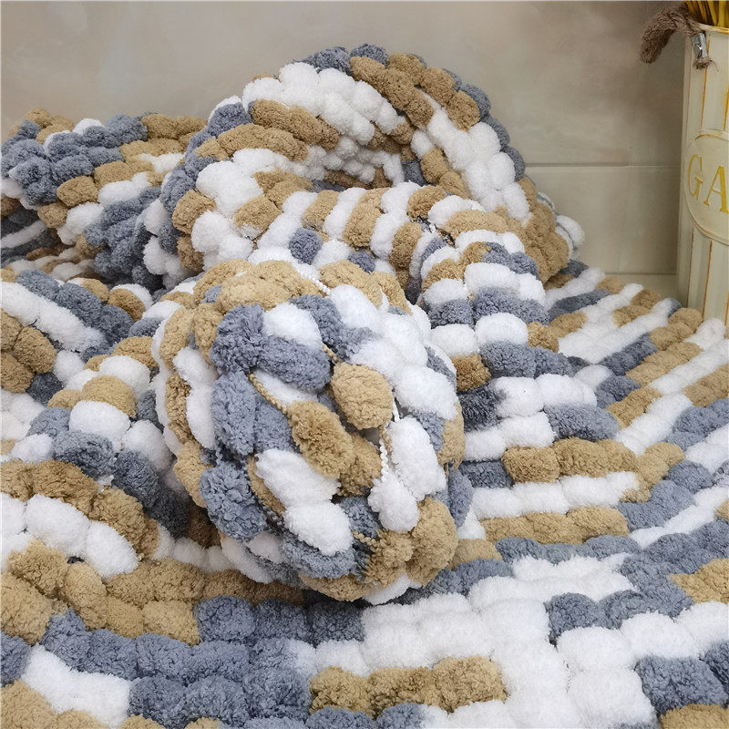 球球线毛线团手工编织盖毯垫子抱枕汽车坐垫豆豆线围巾diy材料包,淘宝优惠券,粉丝福利购,淘宝优惠卷