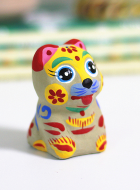 装饰摆件十二生肖手绘泥塑北京发