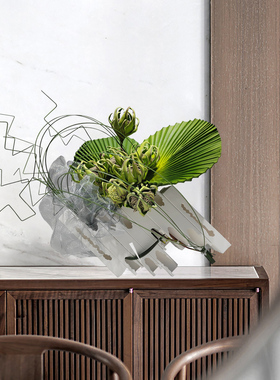 现代简约仿真绿植花艺摆件