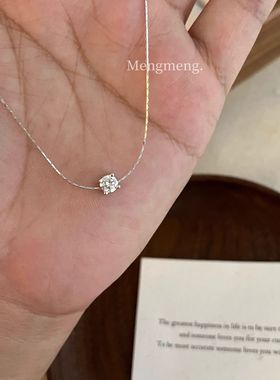 一钻封神!超闪清透大方日系高级清冷感百搭洋气项链颈链质感百搭