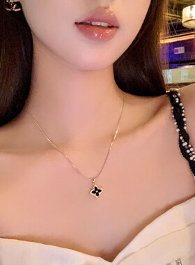 经典梦露 高级感轻奢项链女复古小众气质锁骨链双层叠戴颈链配饰