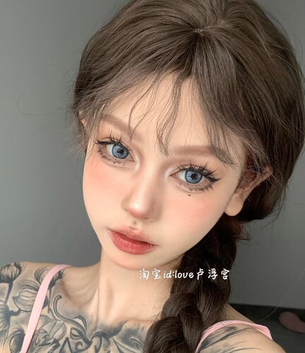 毛绒夹心漫画睫！整条假睫毛泰妆亚裔混血女自然卷翘根根分明黑梗 - 图3