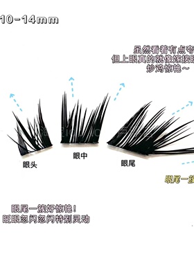 嫁接感漫画睫!浓密上镜假睫毛