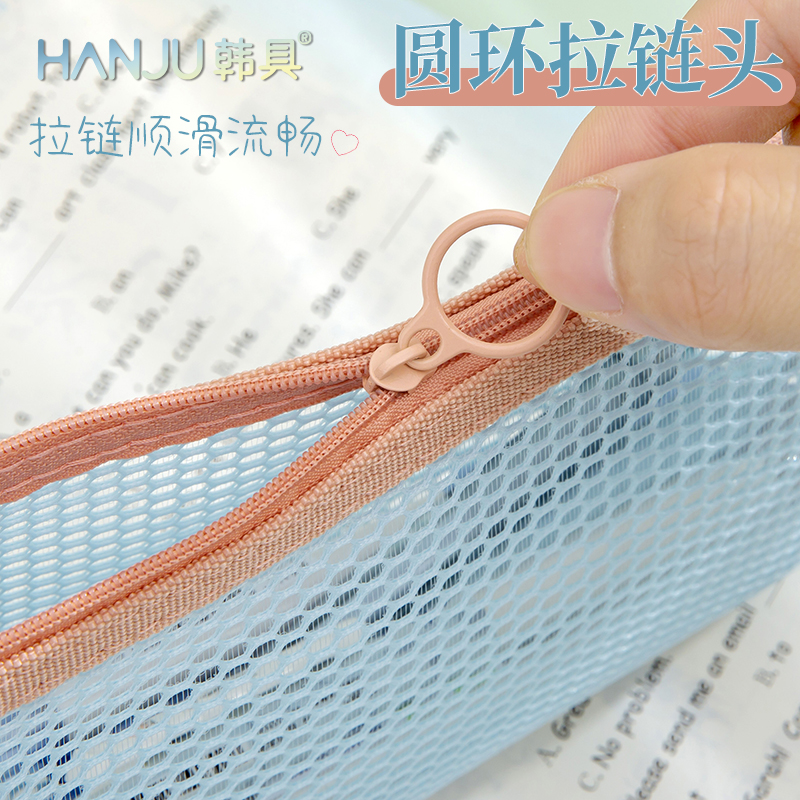 多巴胺笔袋女小众高颜值文具笔袋初中女生简约大容量铅笔袋小学生 - 图2