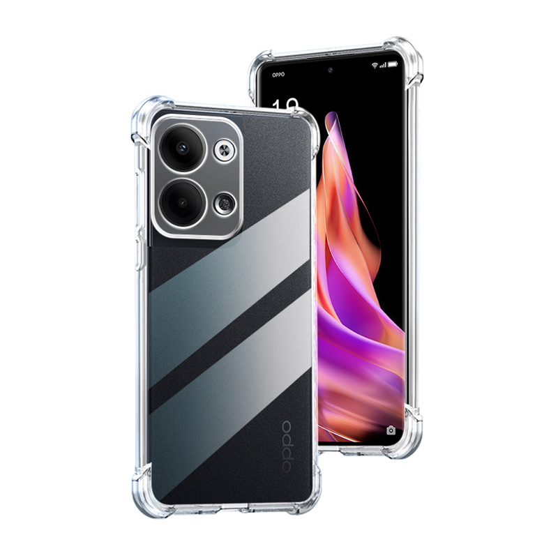 适用OPPO Reno9Pro+手机壳新款Reno9Pro透明硅胶OPPOReno9保护套PHM110全包PGX110气囊PGW110防摔po软壳简约-图0