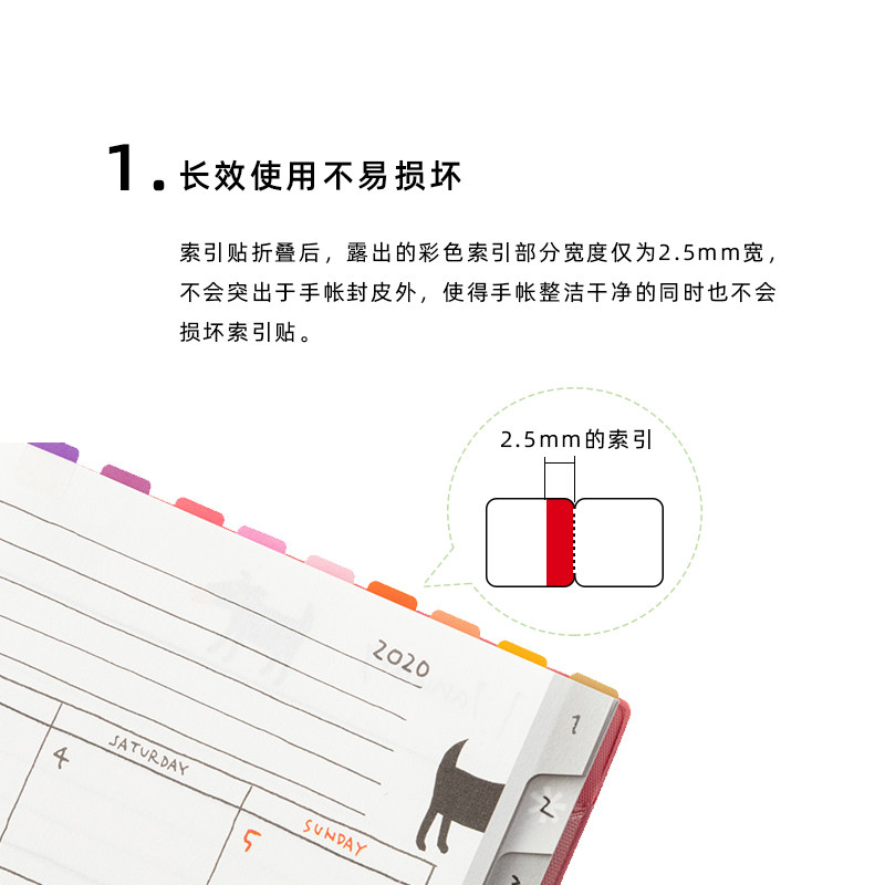 Midori Japanese label book index
