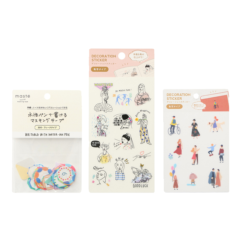 日本MARK'S手帐封面内页装饰贴纸和纸款/转印款女生DIY浪漫可爱 - 图3