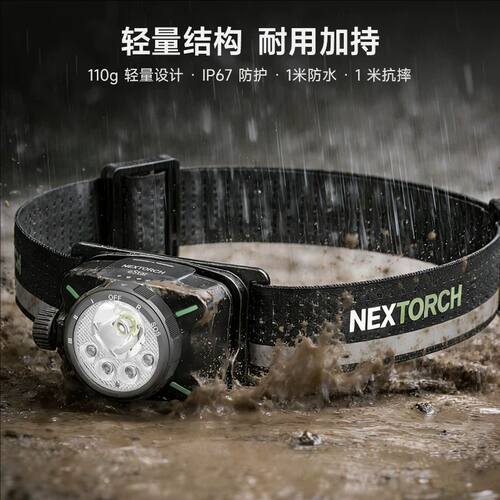 纳丽德eStar头灯头戴式强光充电户外登山野外钓鱼夜跑越野跑头灯 - 图3