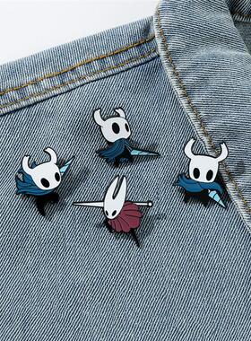 卡通游戏人物周边金属徽章 Hollow Knight 空洞骑士胸针包包配饰