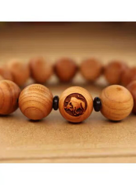 桃木三合生肖手链女款马年男女款