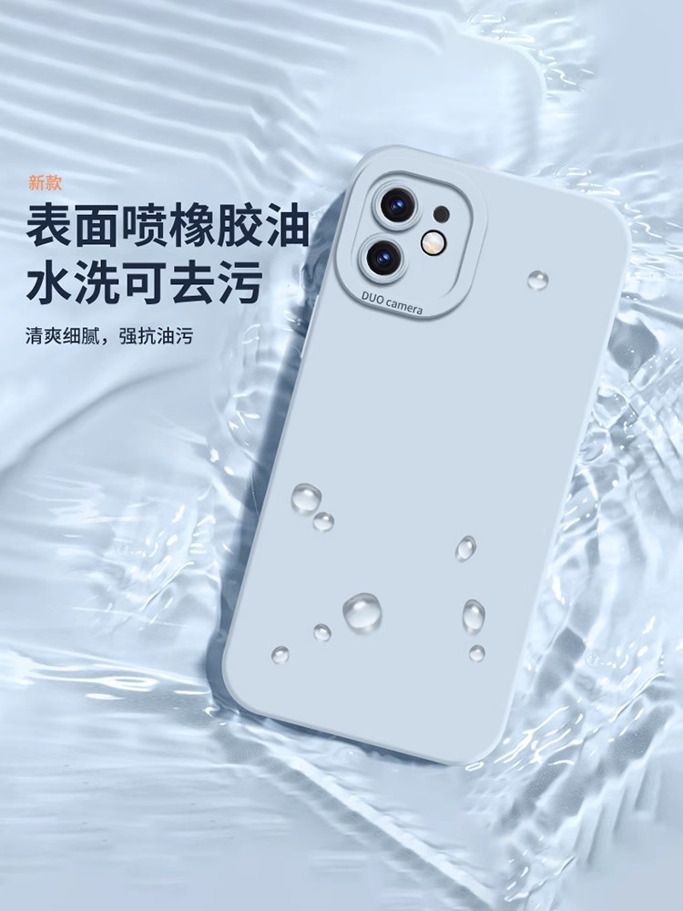 适用Realme Q5i手机壳秋冬白色真我Q5Pro新款液态硅胶保护套RMX3574内衬植绒天使眼RMX3372男女网红防摔软壳 - 图3