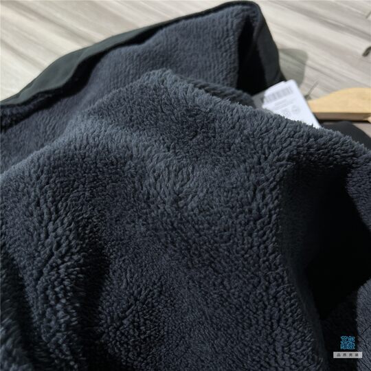 外贸尾货！加绒加厚高密保暖摇粒绒男女秋冬宽松棒球领夹克外套潮