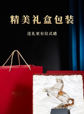 新款立马成功马到成功珐琅彩马摆件家居办公室酒柜装饰品乔迁礼物
