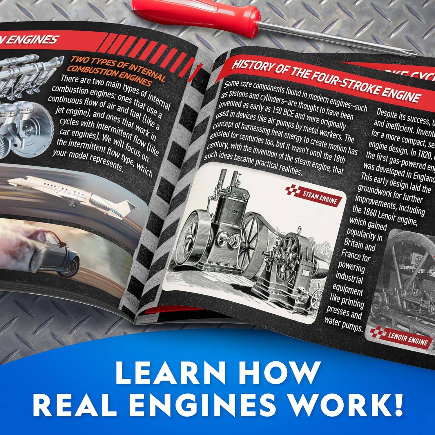 国家地理组装汽车四缸发动机组装套件DIY工程STEM玩具正版 Engine,淘宝优惠券,粉丝福利购,淘宝优惠卷