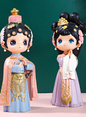 中国风Q版戏曲京剧人物摆件礼物