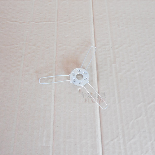 灯具配件二叉三叉弹簧扣支架 圆球玻璃灯罩 麻球吊灯弹簧卡片配件 - 图1