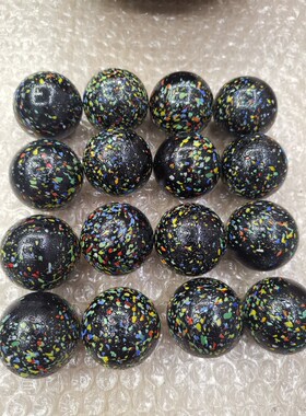 35mm大号芝麻玻璃珠弹珠工艺用品装饰珠芝麻玻璃球老人按摩彩色球