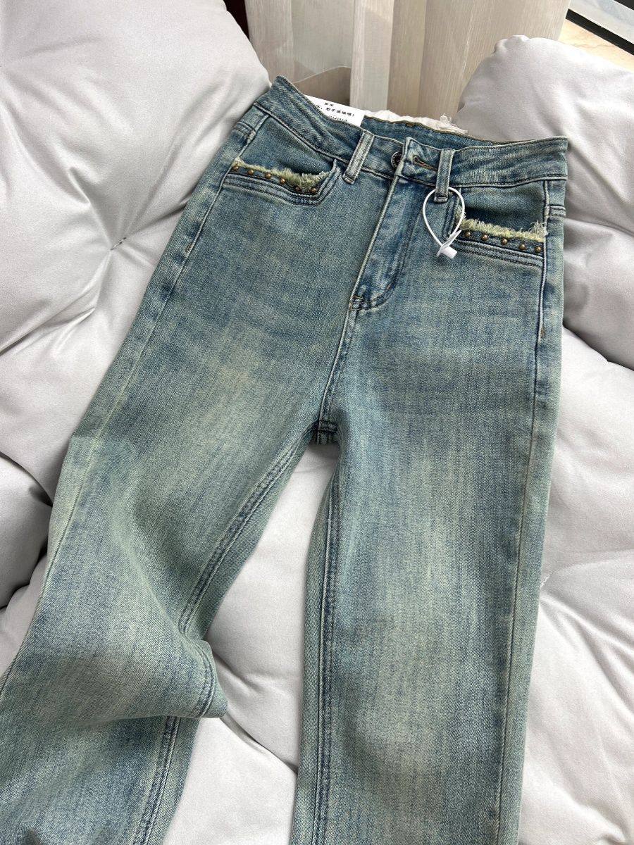 谁穿谁好看美式辣妹微喇牛仔裤女春秋2025新款显瘦百搭休闲裤,淘宝优惠券,粉丝福利购,淘宝优惠卷