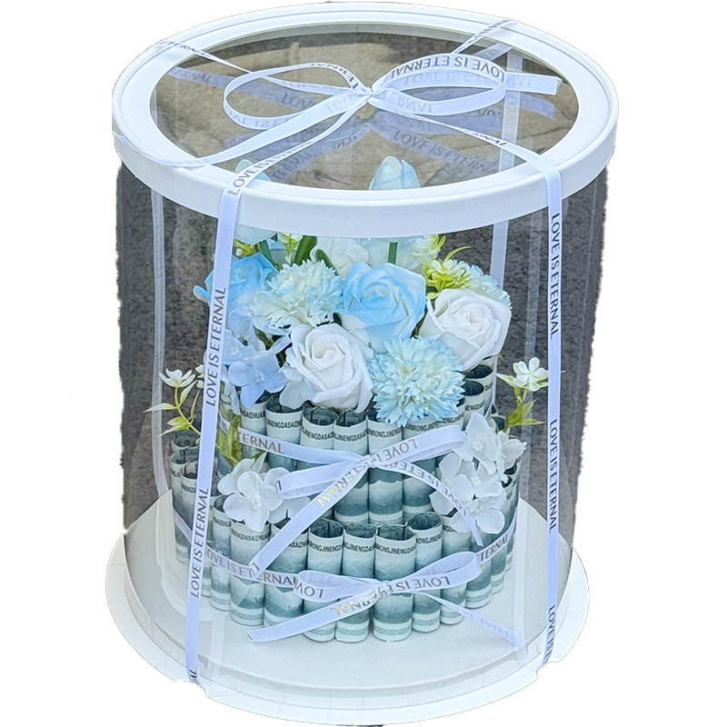 手工创意diy有钱花蛋糕花束礼盒惊喜送女朋友老婆生日情人节礼物