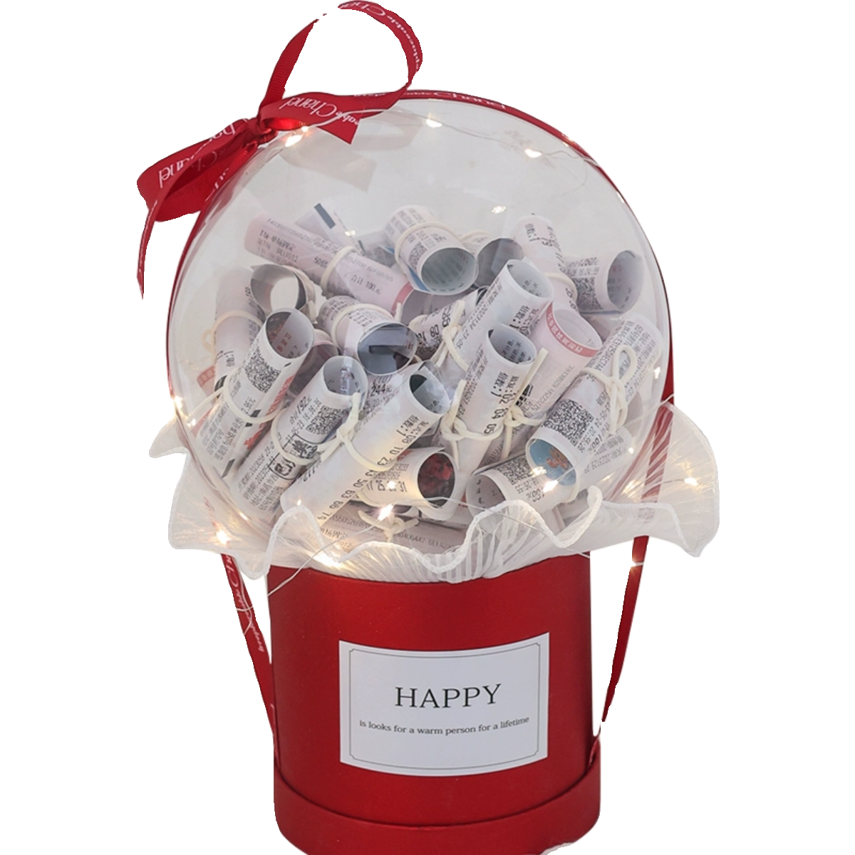 diy暴富透明创意球抱抱桶材料包套装女友手工生日情人节礼物惊喜,淘宝优惠券,粉丝福利购,淘宝优惠卷