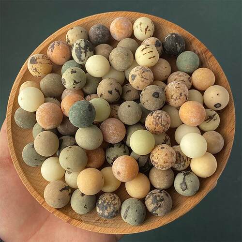 原生态菩提子去皮半成品风化果天然白黄绿果菩提根原籽落地籽打磨 - 图2